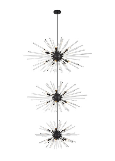 Sienna 30 Light Chandelier in black (173|2502G46L3BK)