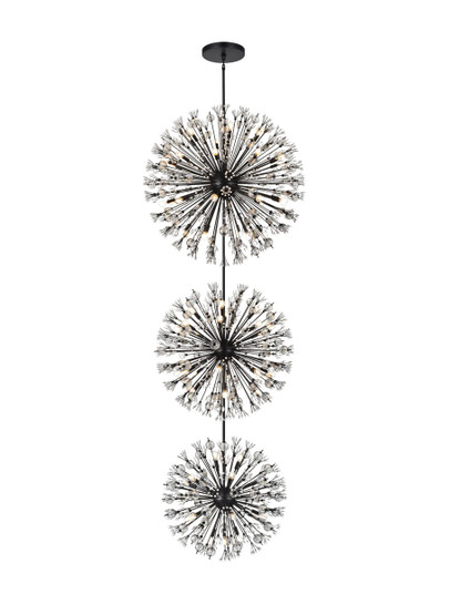 Vera 74 Light Chandelier in Black (173|2500G44L3BK)