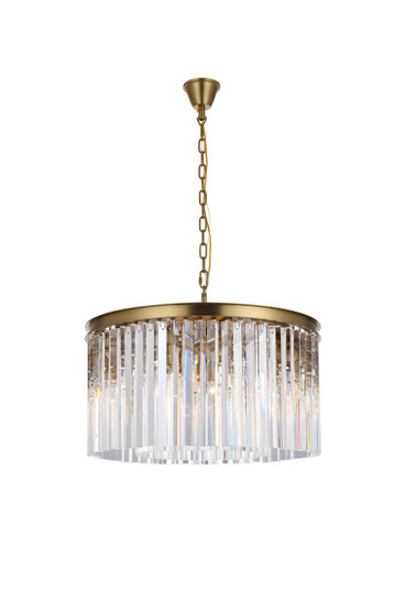 Sydney Eight Light Chandelier in satin gold (173|1208D26SGRC)