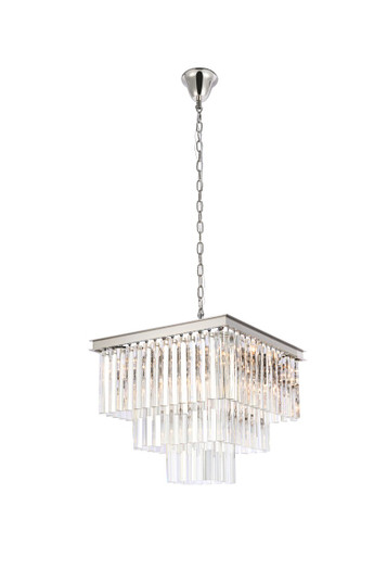 Sydney 13 Light Chandelier in polished nickel (173|1201S22PNRC)