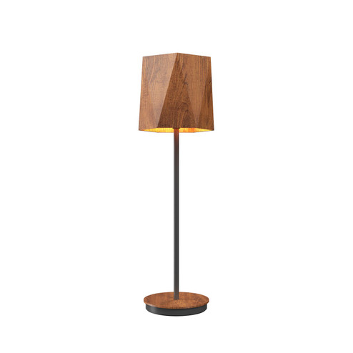 Facet One Light Table Lamp in Imbuia (486|709006)