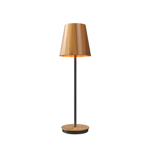 Conical One Light Table Lamp in Teak (486|707812)