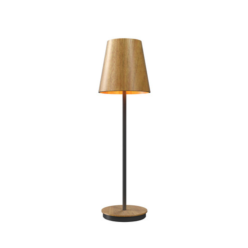 Conical One Light Table Lamp in Louro Freijo (486|707809)