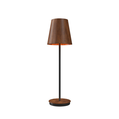 Conical One Light Table Lamp in Imbuia (486|707806)