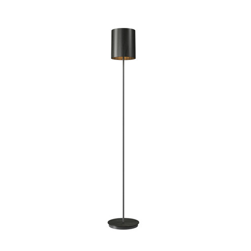 Cylindrical One Light Floor Lamp in Charcoal (486|305444)