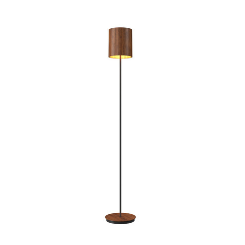 Cylindrical One Light Floor Lamp in Imbuia (486|305406)