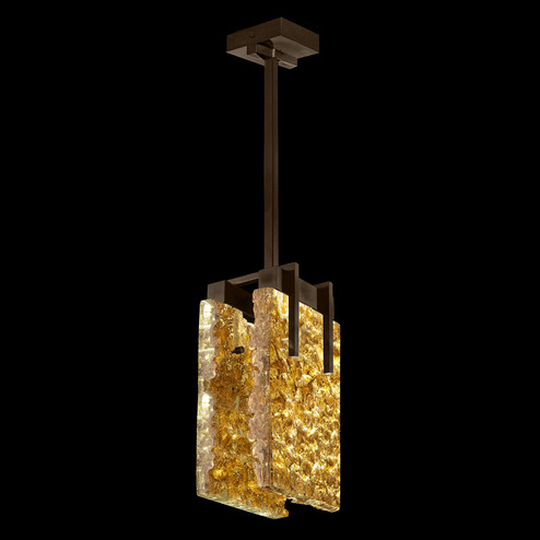 Terra LED Pendant in Bronze/Gold Leaf Glass (48|93054042ST)