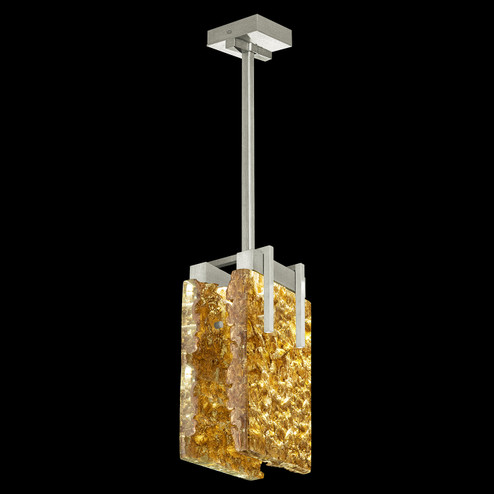 Terra LED Pendant in Silver/Gold Leaf Glass (48|93054022ST)