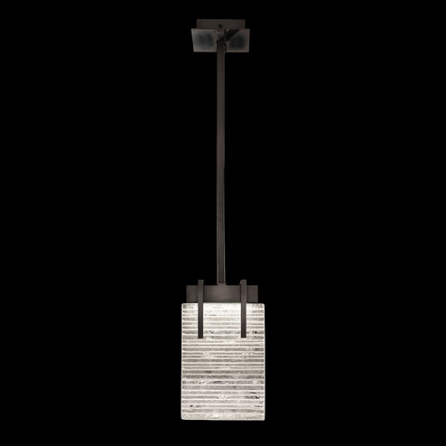 Terra LED Pendant in Black/Rake Clear (48|93024015ST)