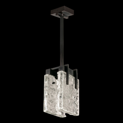 Terra LED Pendant in Black/Clear Glass (48|93024011ST)
