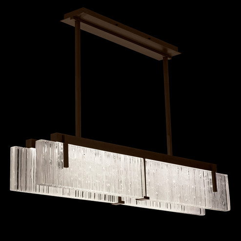 Terra LED Linear Pendant in Bronze/Rake Clear (48|92804045ST)