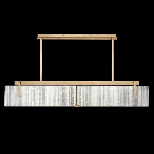 Terra LED Linear Pendant in Gold/Rake Clear (48|92804035ST)
