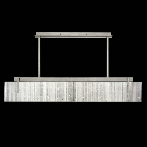 Terra LED Linear Pendant in Silver/Rake Clear (48|92804025ST)