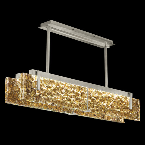 Terra LED Pendant in Silver/Gold Leaf Glass (48|92804022ST)