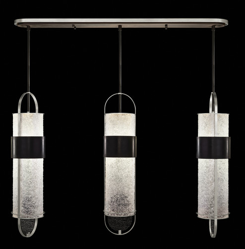 Bond LED Pendant in Black & Silver/Diamond Blanket (48|92614011ST)