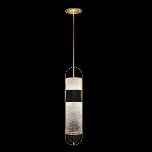 Bond LED Pendant in Black & Gold/Diamond Blanket (48|92484021ST)