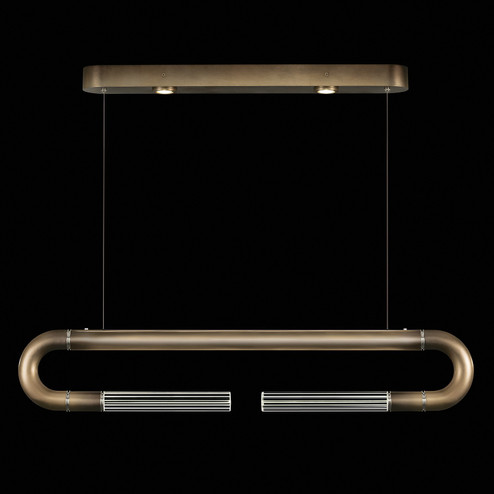 Antonia LED Linear Pendant in Ombre Bronze/Nickel/No Parchment (48|924140620ST)