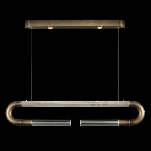 Antonia LED Linear Pendant in Ombre Bronze/Brass/Smoke (48|924140612ST)