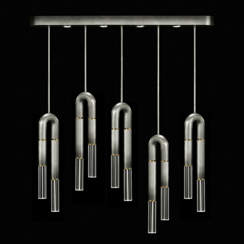 Antonia LED Linear Pendant in Ombre Silver/Brass/No Parchment (48|923140710ST)