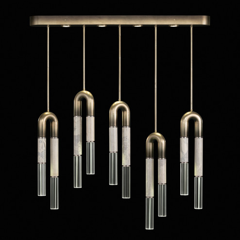 Antonia LED Linear Pendant in Ombre Bronze/Nickel/Smoke (48|923140622ST)