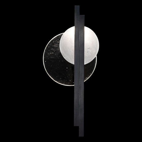 Selene LED Wall Sconce in Black/Clear & White Glass (48|9205501ST)