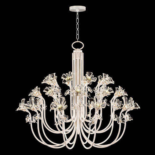 Azu LED Chandelier in White Gesso (48|9186403ST)
