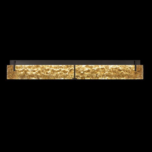 Terra LED Bath Bar in Black/Gold Leaf Glass (48|91395012ST)
