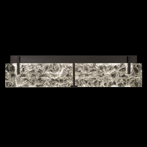 Terra LED Bath Bar in Black/Clear Glass (48|91345011ST)
