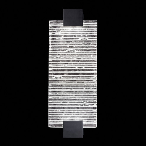 Terra LED Wall Sconce in Black/Rake Clear (48|89665015ST)