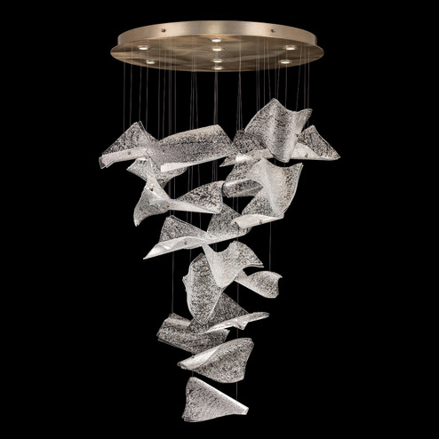 Elevate LED Pendant in Gold/Frozen Pages (48|895840261ST)