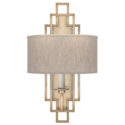Cienfuegos One Light Wall Sconce in Gold Leaf w/White Fabric Shades (48|889350SF31)