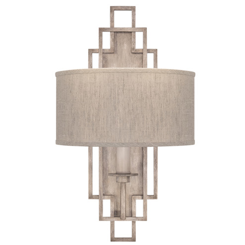 Cienfuegos One Light Wall Sconce in Gray w/Greige Fabric Shades (48|88935021ST)