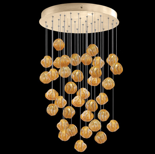 Vesta LED Pendant in Gold w/Amber Glass (48|86744022LD)