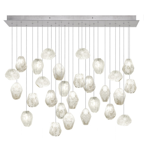 Natural Inspirations LED Pendant in Silver w/Clear Quartz Glass Drops (48|85364013LD)