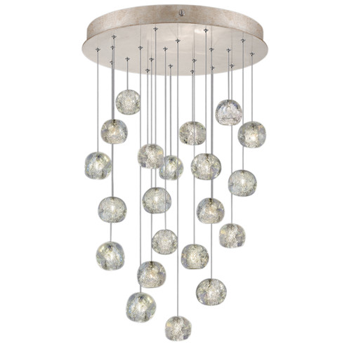 Natural Inspirations LED Pendant in Gold w/Nebula Glass Drops (48|853240206LD)