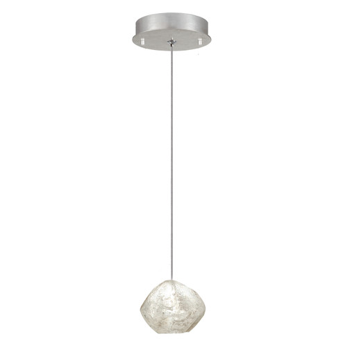 Natural Inspirations LED Drop Light in Silver w/Clear Quartz Glass Drop (48|85224016LD)