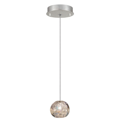 Natural Inspirations LED Drop Light in Silver w/Nebula Glass Drop (48|852240106LD)