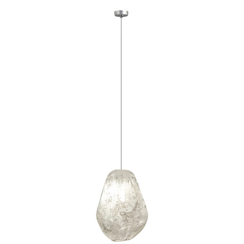 Natural Inspirations LED Drop Light in Silver w/Clear Quartz Glass Drop (48|85184015LD)