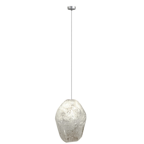 Natural Inspirations LED Drop Light in Silver w/Clear Quartz Glass Drop (48|85184013LD)