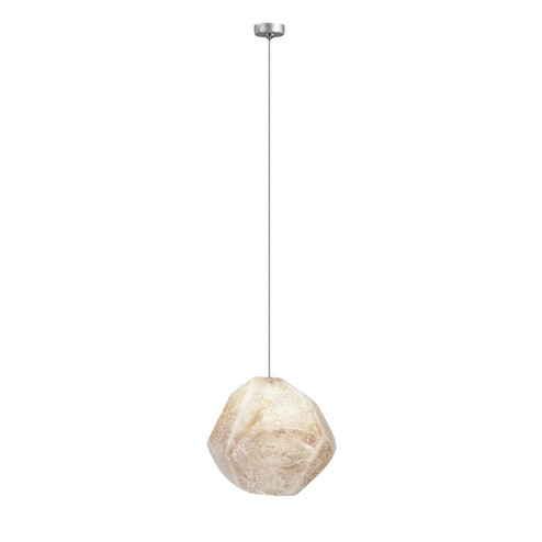 Natural Inspirations LED Drop Light in Silver w/Natural Quartz Glass Drop (48|85184010LD)