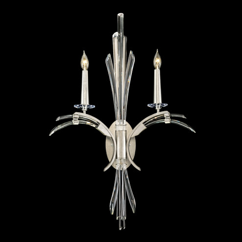 Trevi Two Light Wall Sconce in Silver Leaf (48|7827501ST)