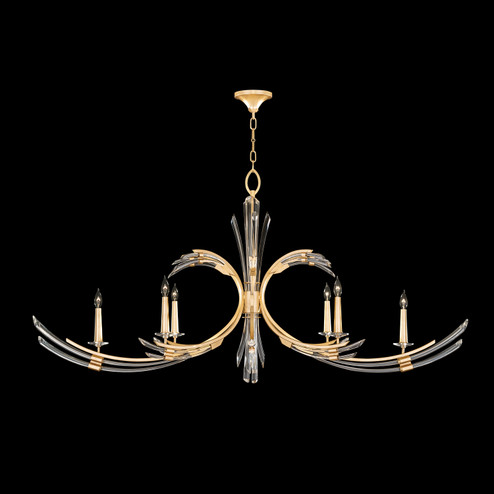 Trevi Six Light Chandelier in Gold Leaf (48|7819402ST)