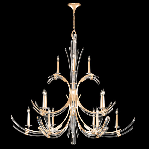 Trevi 15 Light Chandelier in Gold Leaf (48|7817402ST)