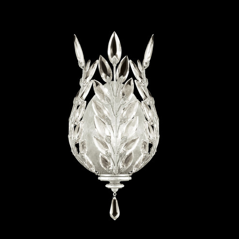 Crystal Laurel One Light Wall Sconce in Silver Leaf (48|759550SF4)