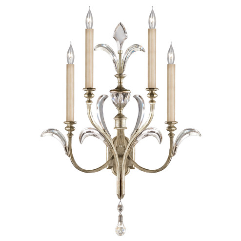 Beveled Arcs Four Light Wall Sconce in Silver (48|738650ST)