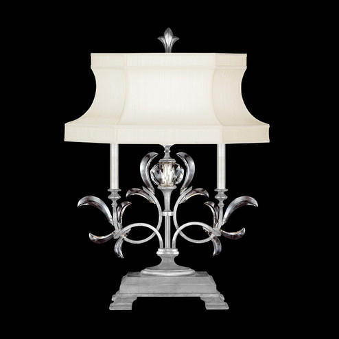 Beveled Arcs One Light Table Lamp in Silver Leaf (48|737910SF4)