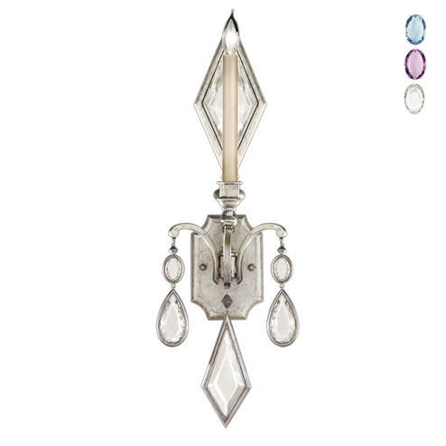 Encased Gems One Light Wall Sconce in Silver (48|7287501ST)
