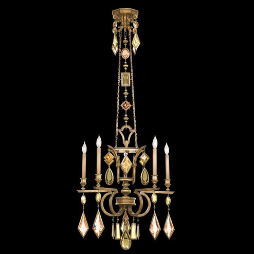 Encased Gems Five Light Chandelier in Gold (48|7195401ST)
