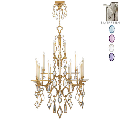 Encased Gems 24 Light Chandelier in Silver (48|7140401ST)