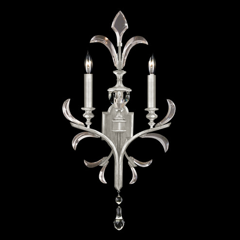 Beveled Arcs Two Light Wall Sconce in Silver Leaf (48|704850SF4)